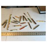 Assorted pens and pencils