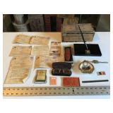 Assorted smalls and War Ration books
