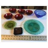 Assorted glassware