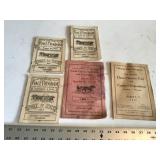 Horse race programs from the 30s