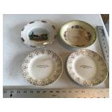 Tripoli IA. advertising plates and bowl