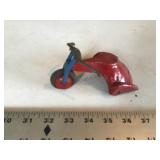 Antique tin tricycle