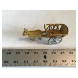 Cast iron oxen cart