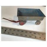 Antique toy metal wagon