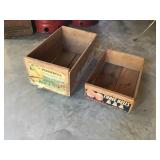 Wooden fruit crates