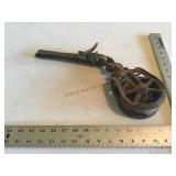 Vintage steel pulley