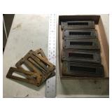 Antique brass letter doors