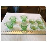 Green depression glass