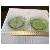 Green depression glass