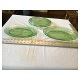 Green depression glass
