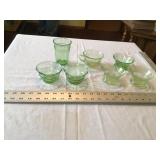 Green depression glass