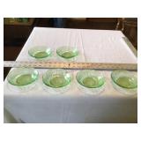 Green depression glass