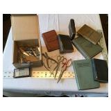Old books and scissors