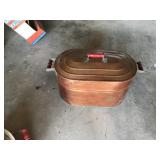 Copper boiler with lid