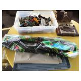 Tote with farm toys