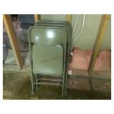 4 Folding chairs
