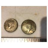 1964 in 1966 Kennedy half dollars