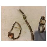 3 Vintage ladies watches