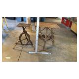 2 folk art tables