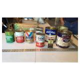 Misc. oil cans and tins