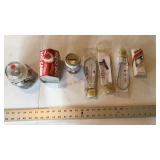 Gun locks, golf balls, matchbooks, tin