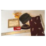 Scarf, military hats and misc.
