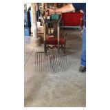 2 silage forks