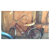 Little girls banana-seat bike