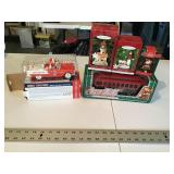 Christmas ornaments train car etc.