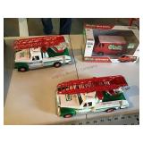 Hess fire trucks and van