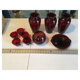 Ruby Red glassware