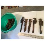 Pipe wrenches and monkey wrenches