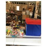 Toy box and misc toys