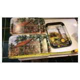 4-Coke and 1-John Deere trays