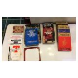 Books and hot pad loom and calendars