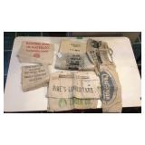 Money sacks and lumber yard aprons