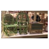 Doll rocker chair and dresser