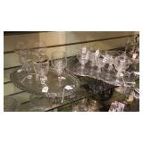 Stemware and 4 trays