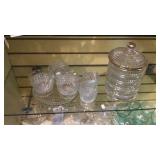 Tray covered dish and bowls