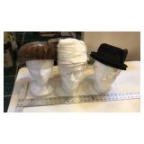 Ladies hats and a manikins