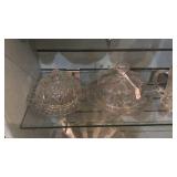 Covered trays bowls and butter dishes