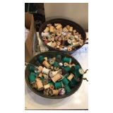 Wood Thread spools and canister
