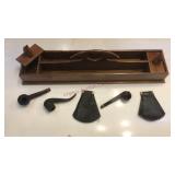 English pipe box and pipes