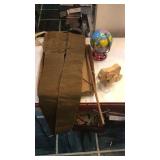 Wooden toy and miscellaneous items