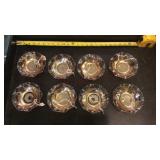 Small iris Carnival glass bowls