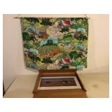 John Deere print in wall hanging