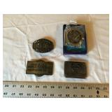 4 John Deere belt buckles