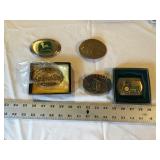 5 John Deere belt buckles