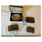 4 John Deere belt buckles