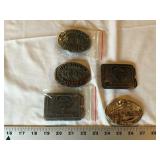 5 John Deere belt buckles